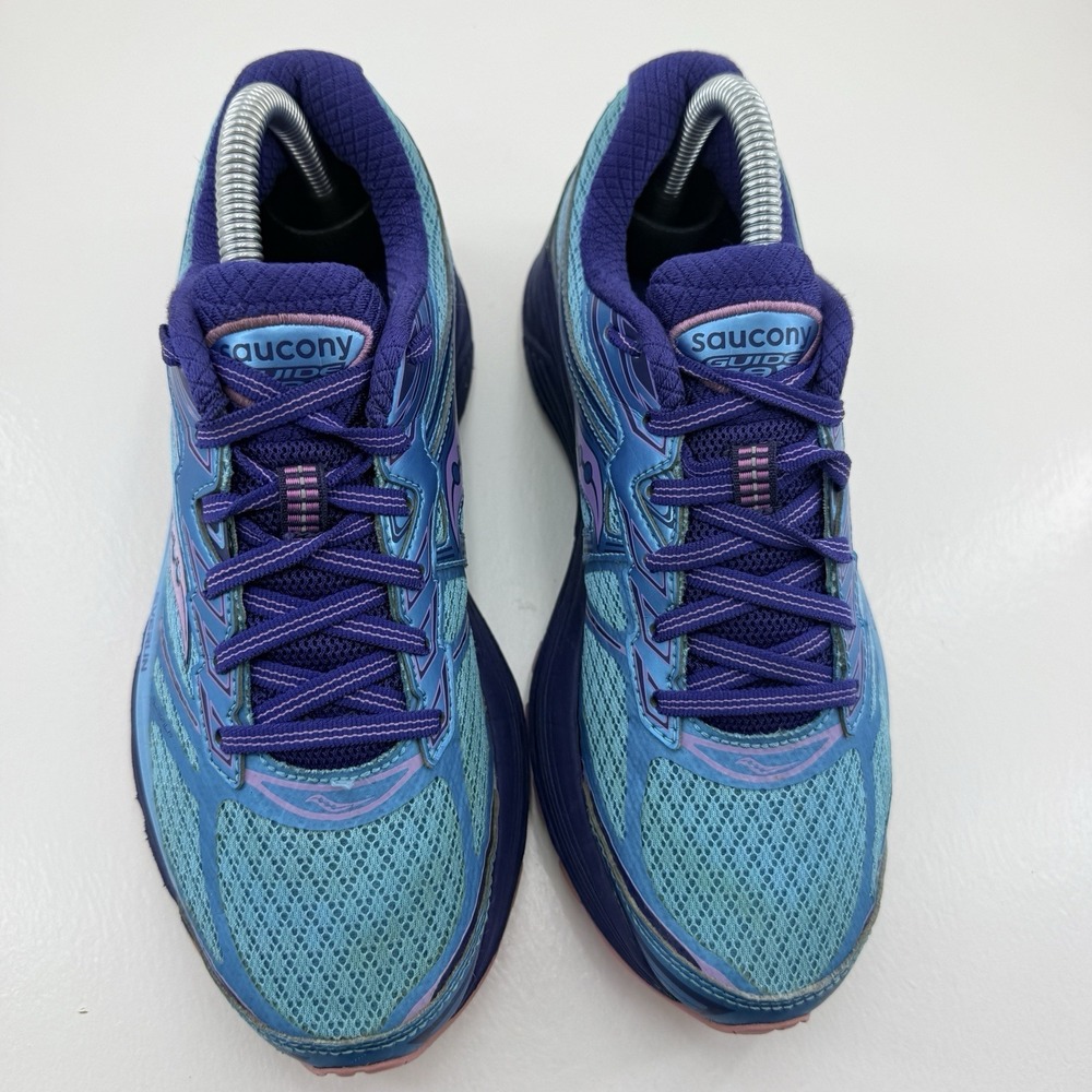 Saucony Guide 9 Womens Size 8 Blue Purple Running Shoes Sneakers S10295-5 Everun - Picture 5 of 13